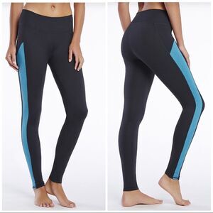 Fabletics Ende Legging Teal Stripe Black NWT Size XS
